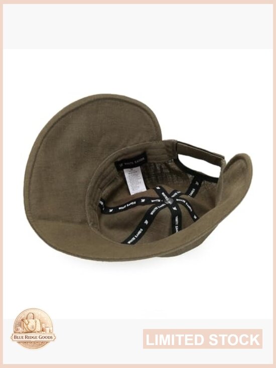 Linen Blend Victorian Bonnet Hat Sun Cap Foldable Visor Summer Travel main image 4